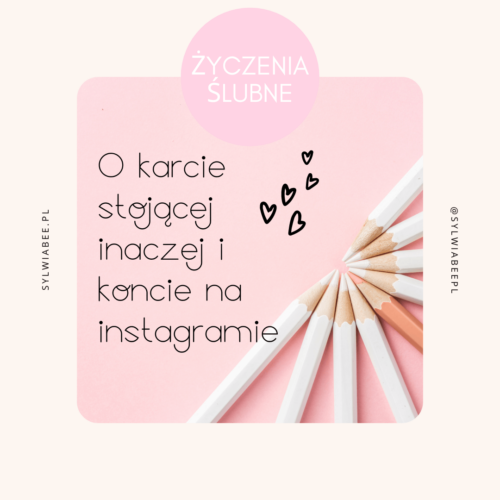 Read more about the article Kartka ślubna i nowe konto na instagramie